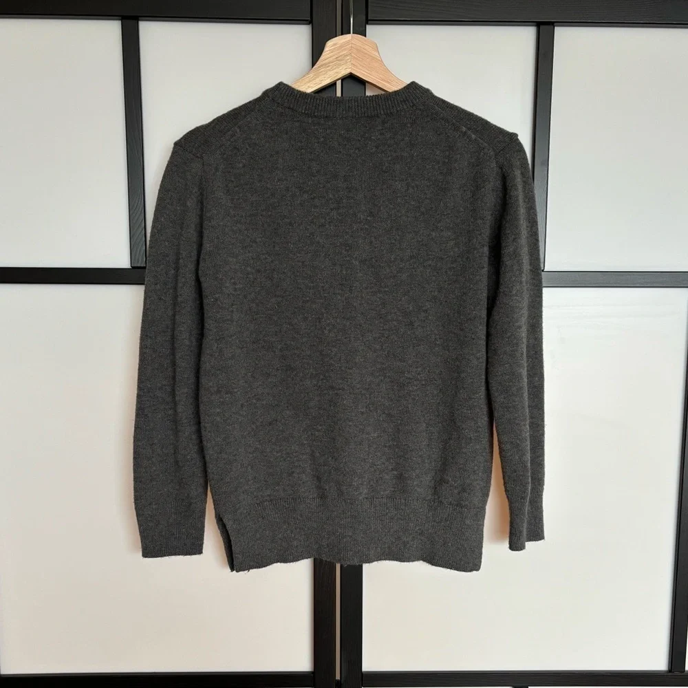 Kate Spade Broome Street Winking Eye Gray Sweater‎ Womens Size XS